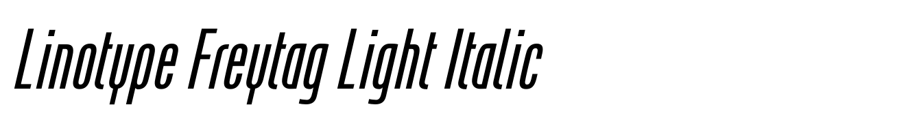 Linotype Freytag Light Italic